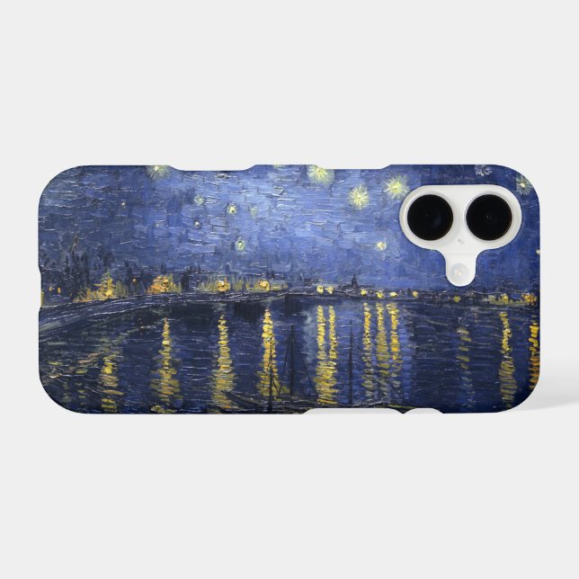 Starry Night Over the Rhone iPhone Case (Back Horizontal)
