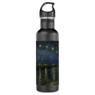 Starry Night Over the Rhône, oil painting Van Gogh 710 Ml Water Bottle