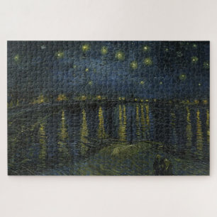 Starry Night Over the Rhône, oil painting Van Gogh Jigsaw Puzzle