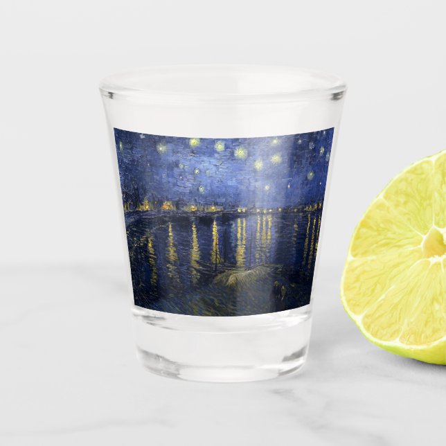 Starry Night Over the Rhone Shot Glass (Front)