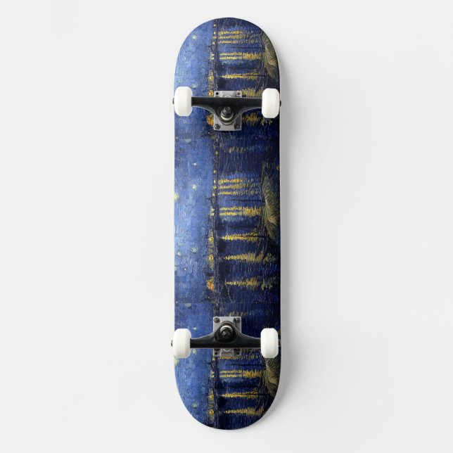 Starry Night Over the Rhone Skateboard (Front)