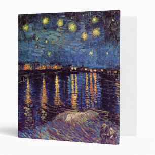 Starry Night Over the Rhone - Van Gogh Binder