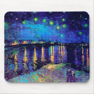 Starry Night Over the Rhone Van Gogh Fine Art Mouse Pad