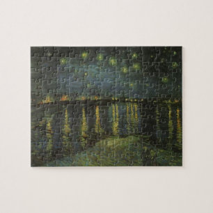 Starry Night Over the Rhone Van Gogh Painting Art Jigsaw Puzzle