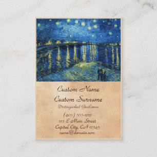 Starry Night over the Rhone Vincent van Gogh Business Card