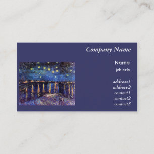 Starry Night over the Rhone, Vincent Van Gogh Business Card