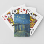 Starry Night Over the Rhône | Vincent Van Gogh Playing Cards<br><div class="desc">Starry Night Over the Rhône (1888) by Dutch artist Vincent Van Gogh. Original artwork is an oil on canvas depicting an energetic post-impressionist night sky in moody shades of blue and yellow. 

Use the design tools to add custom text or personalize the image.</div>