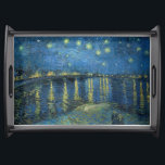Starry Night Over The Rhone Vincent van Gogh Serving Tray<br><div class="desc">Incorporated into the design of this product is "Starry Night Over The Rhone" which was painted in 1888 by Vincent Van Gogh (oil on canvas). The painting captured the night-setting around the Rhone River. The challenge of painting at night fascinated van Gogh and in painting Starry Night Over the Rhône...</div>