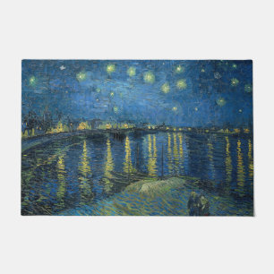 Starry Night Over the River Rhone (by van Gogh) Doormat