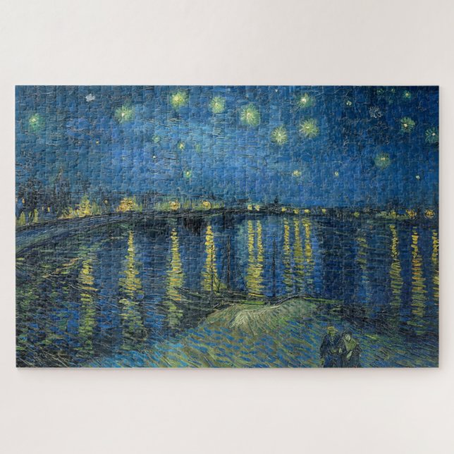 Starry Night Over the River Rhone (by van Gogh) Jigsaw Puzzle (Horizontal)
