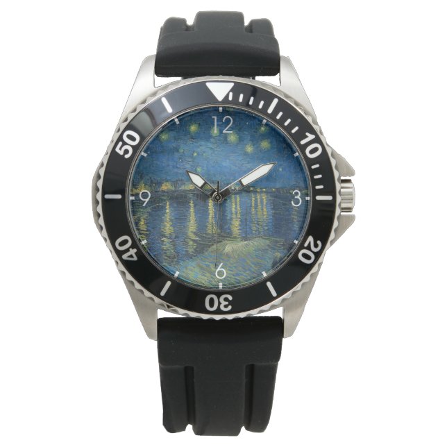 Starry Night Over the River Rhone (by van Gogh) Watch (Front)