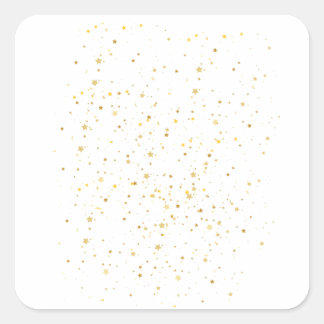 Starry Night Overlays Square Sticker