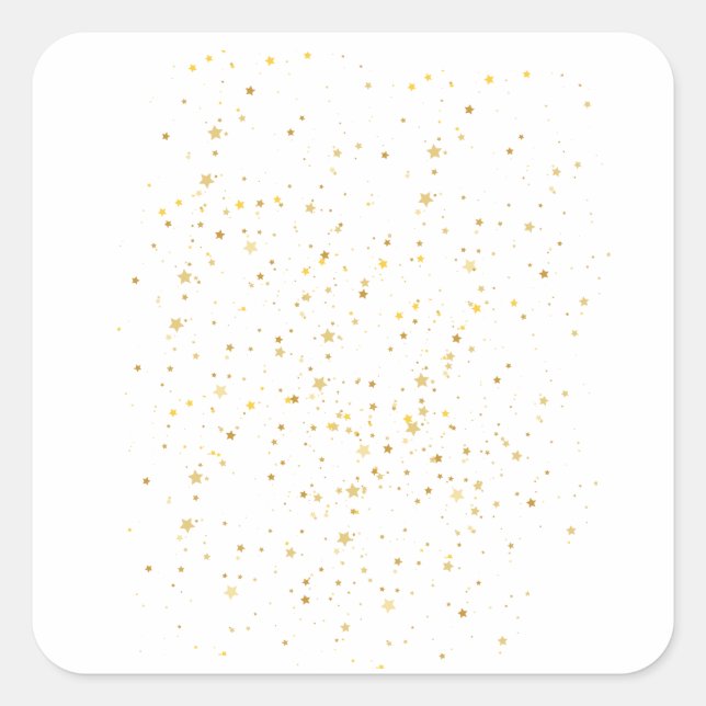 Starry Night Overlays Square Sticker (Front)