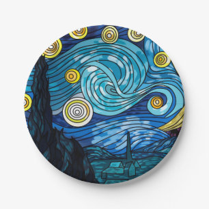 Starry Night  Paper Plates