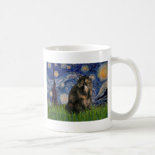 Starry Night - Persian Calico cat Coffee Mug