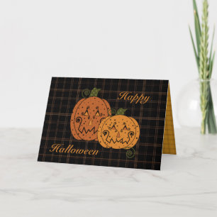 Starry Night Pumpkins Card