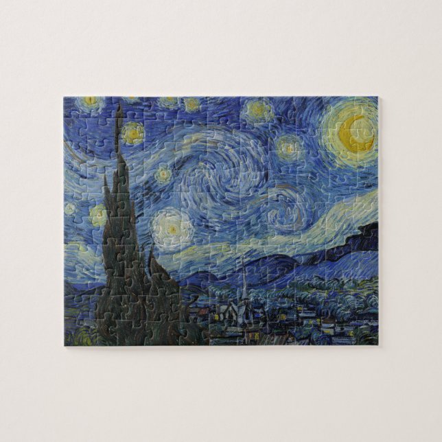 Starry Night Puzzle par Vincent Van Gogh (Horizontal)