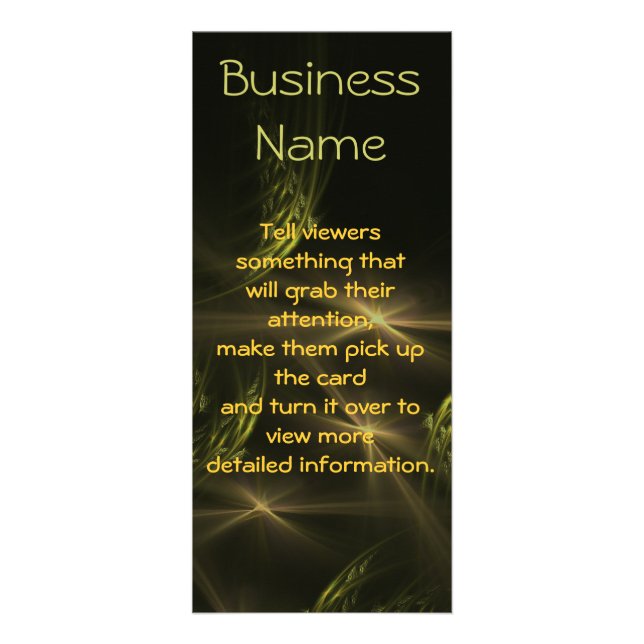 Starry Night Rack Card (Front)