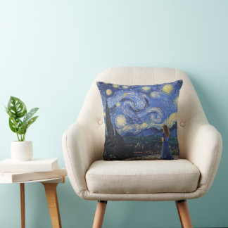 Starry Night Reverie : Un Coussin du regard d'un r