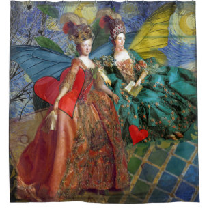 Starry Night Rococo Maidens Butterfly Wings Art
