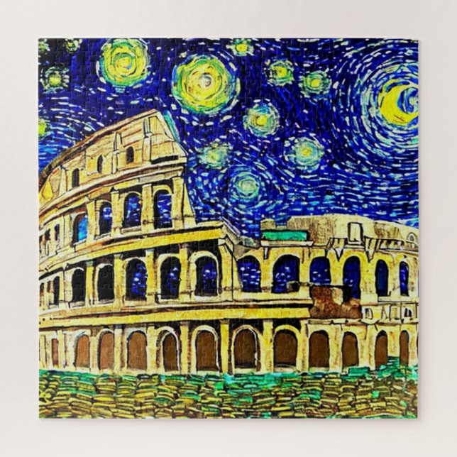 Starry Night Rome Italy Jigsaw Puzzle (Vertical)