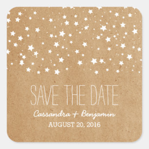 Starry Night Save the Date Stickers
