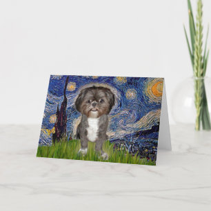 Starry Night - Shih Tzu (M) Card