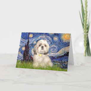 Starry Night - Shih Tzu (Y) Card