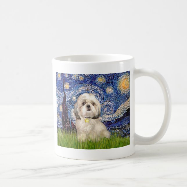 Starry Night - Shih Tzu (Y) Coffee Mug (Right)