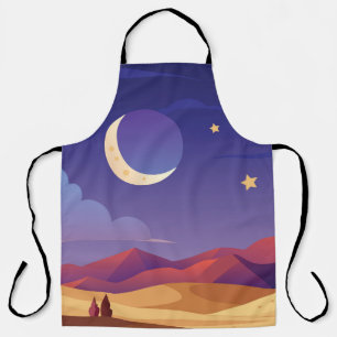 Starry night sky apron