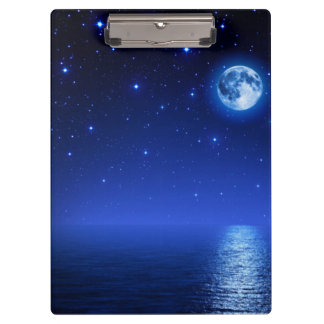 Starry night sky clipboard
