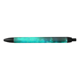 Starry Night sky emerald green  Black Ink Pen