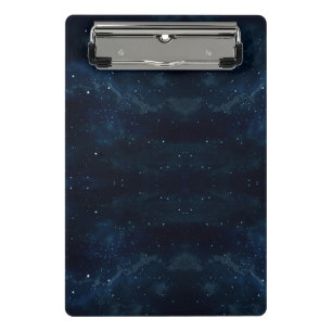 Starry Night Sky , Galaxy Space Celestial Mini Clipboard