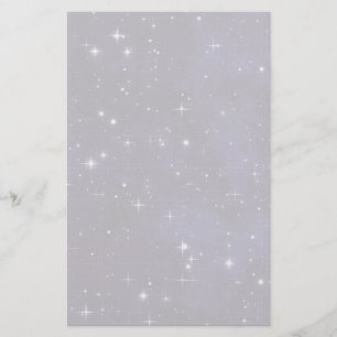 Starry Night Sky Grid Stationery