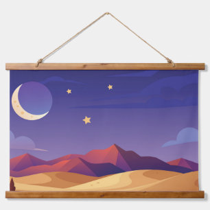 Starry night sky hanging tapestry