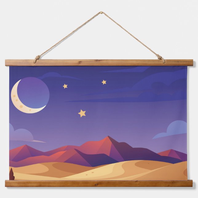 Starry night sky hanging tapestry (Front)
