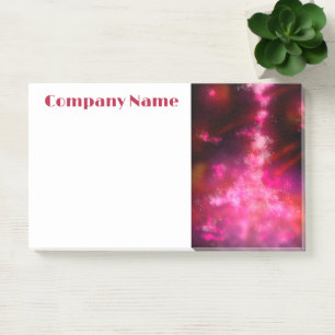 Starry Night Sky Pink Post-it Notes
