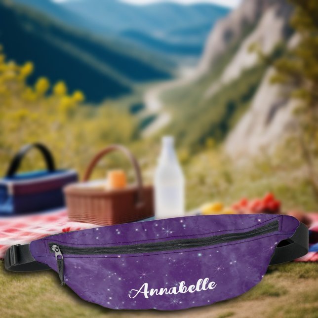Starry Night Sky Sparkling Celestial  Fanny Pack (Creator Uploaded)