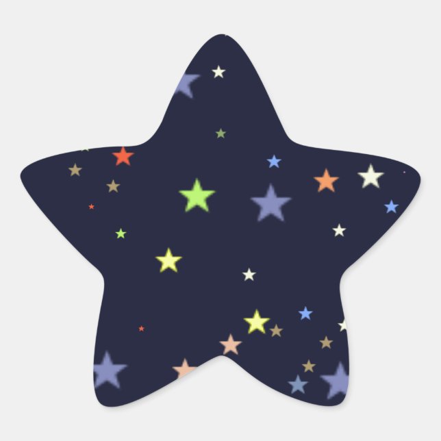 starry night sky star sticker (Front)