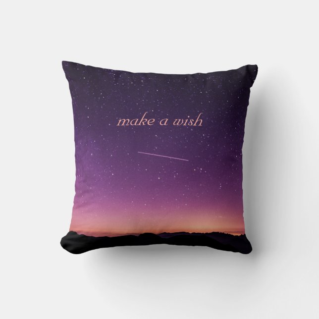 Starry Night Sky   Throw Pillow (Front)