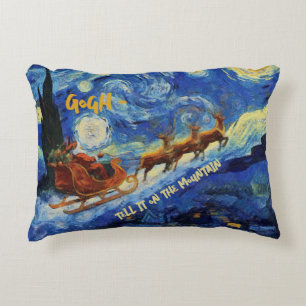 Starry Night St Nicholas Arrives In St Remy Accent Pillow