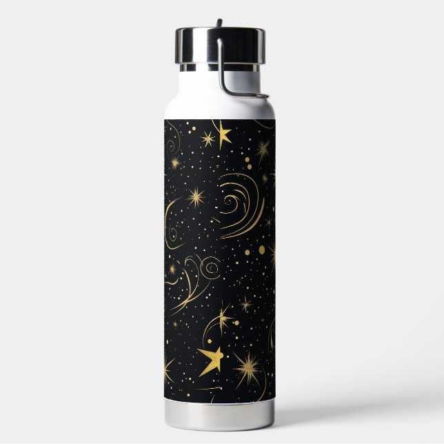Starry Night Thermos Water Bottle (Left)