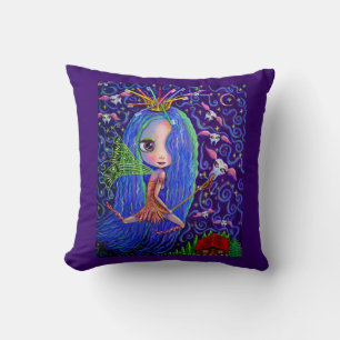 Starry Night Tooth Fairy Dentist Hygienist Throw Pillow