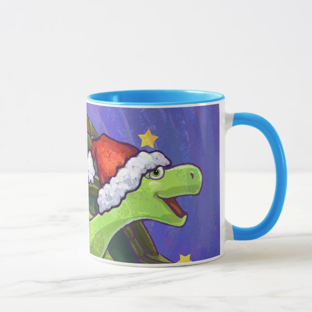 Starry Night Tortoise Christmas Mug (Right)