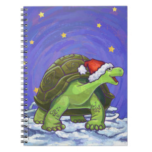 Starry Night Tortoise Christmas Notebook