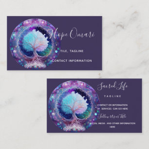 Starry Night   Tree of Life Business Card