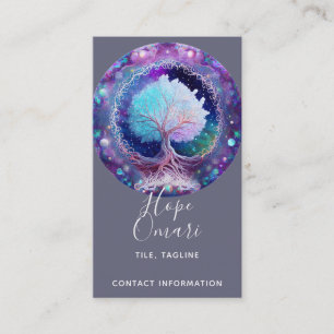 Starry Night   Tree of Life Business Card