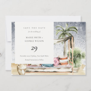 Starry Night Tropical Cabana Enregistrer La Carte 