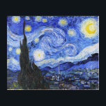 Starry Night Van Gogh Acrylic Wall Art<br><div class="desc">An oil painting by the Dutch master Vincent Van Gogh(1853-1890) Probably his most famous painting, Van Gogh painted 'The Starry Night' in 1889 from memory while in an asylum in France where he checked himself in for depression.The scene depicts the view from his bedroom window. In the painting there is...</div>