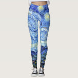 Starry Night Van Gogh All Over Print Leggings<br><div class="desc">Gorgeous  Impressionism    vintage fine art    painting of The Starry Night,  by Vincent Van Gogh,      is on these awesome All Over Print Leggings.  Image is public domain due to expired copyright.</div>